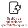 Gestión de aplicaciones (permitir/bloquear)