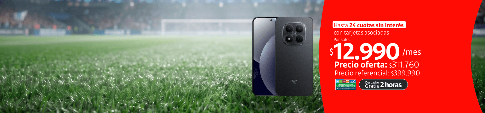 Xiaomi Redmi Note 15 Pro 5G 512GB Llévalo en hasta 24 cuotas de $12.990