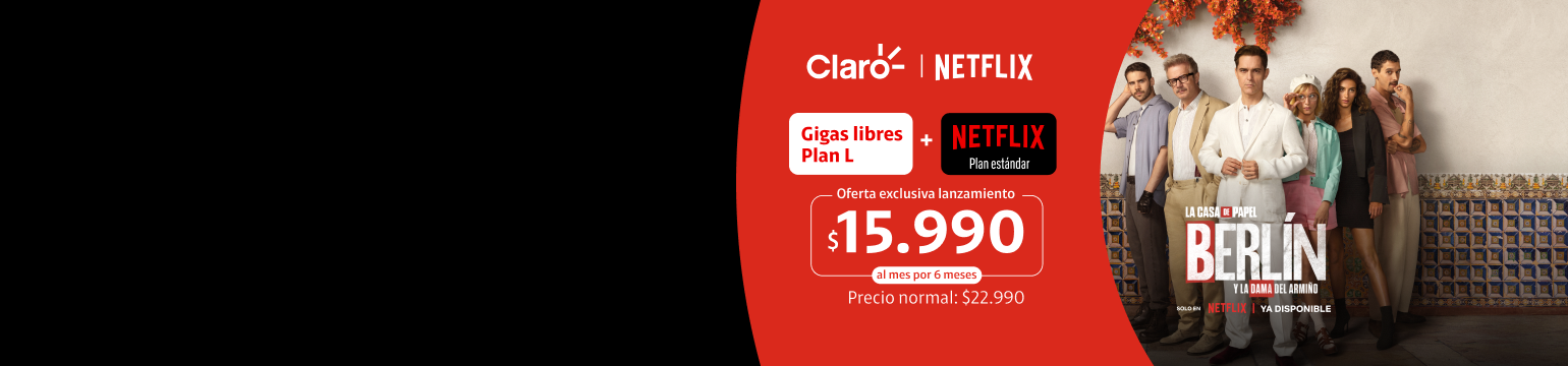 con Netflix incluido en sus planes Claro es el único,