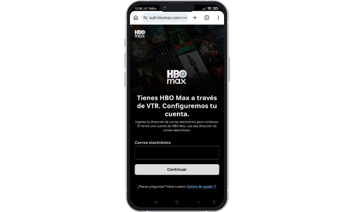 Paso 4 activación hbomax