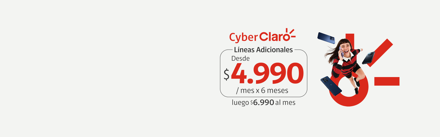 Líneas Adicionales desde $4.990